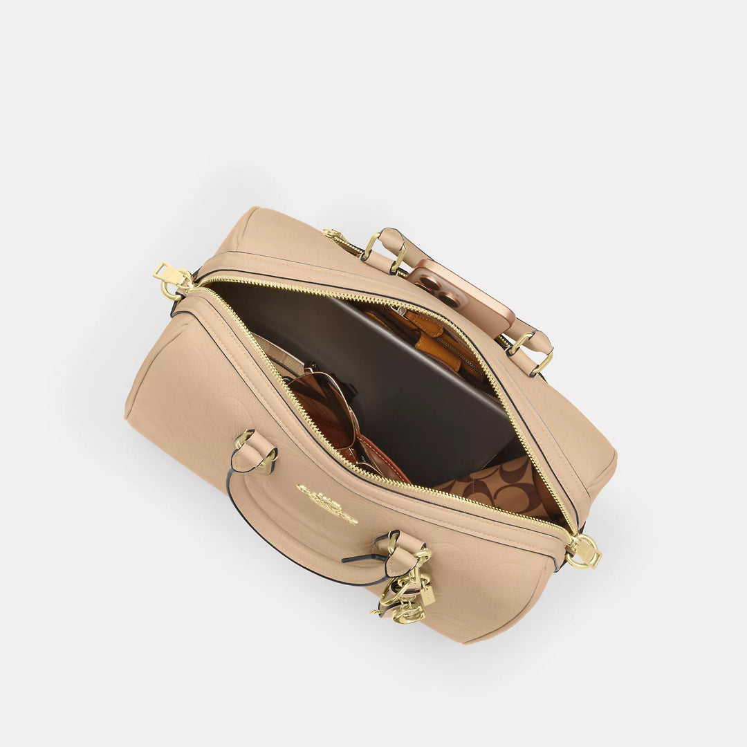 COACH |
Rowan Large Satchel Bag In Signature Leather | bolso de dama