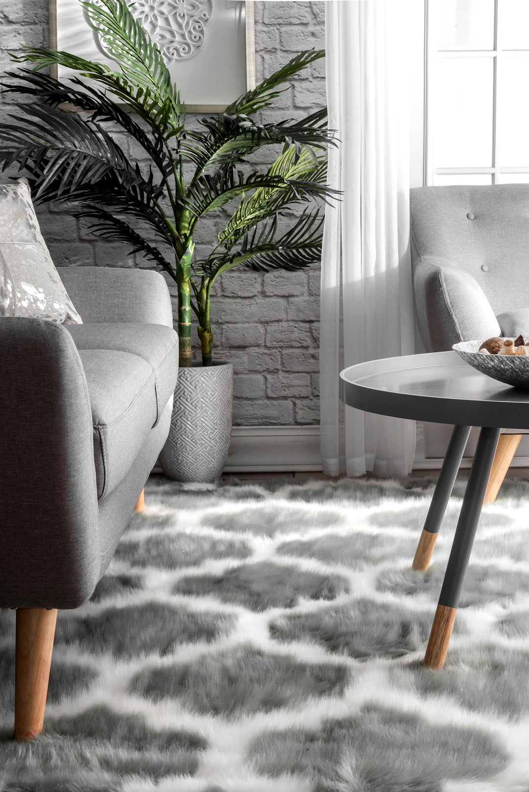 𝐍𝐔𝐋𝐎𝐎𝐌                          Alfombra Shaunna de piel de oveja sintética                     NU043