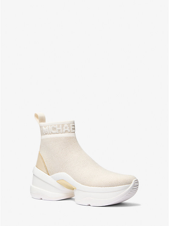 𝐌𝐈𝐂𝐇𝐀𝐄𝐋 𝐊𝐎𝐑𝐒       Bota de punto elástico metalizado Olympia MK0095