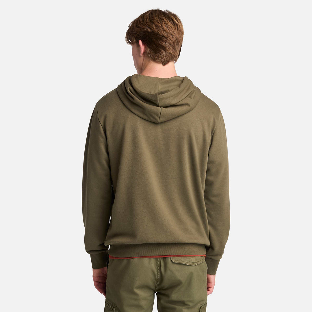 𝐓𝐈𝐌𝐁𝐄𝐑𝐋𝐀𝐍𝐃        Sudadera con capucha con estampado gráfico de bucle para hombre                 TIM20