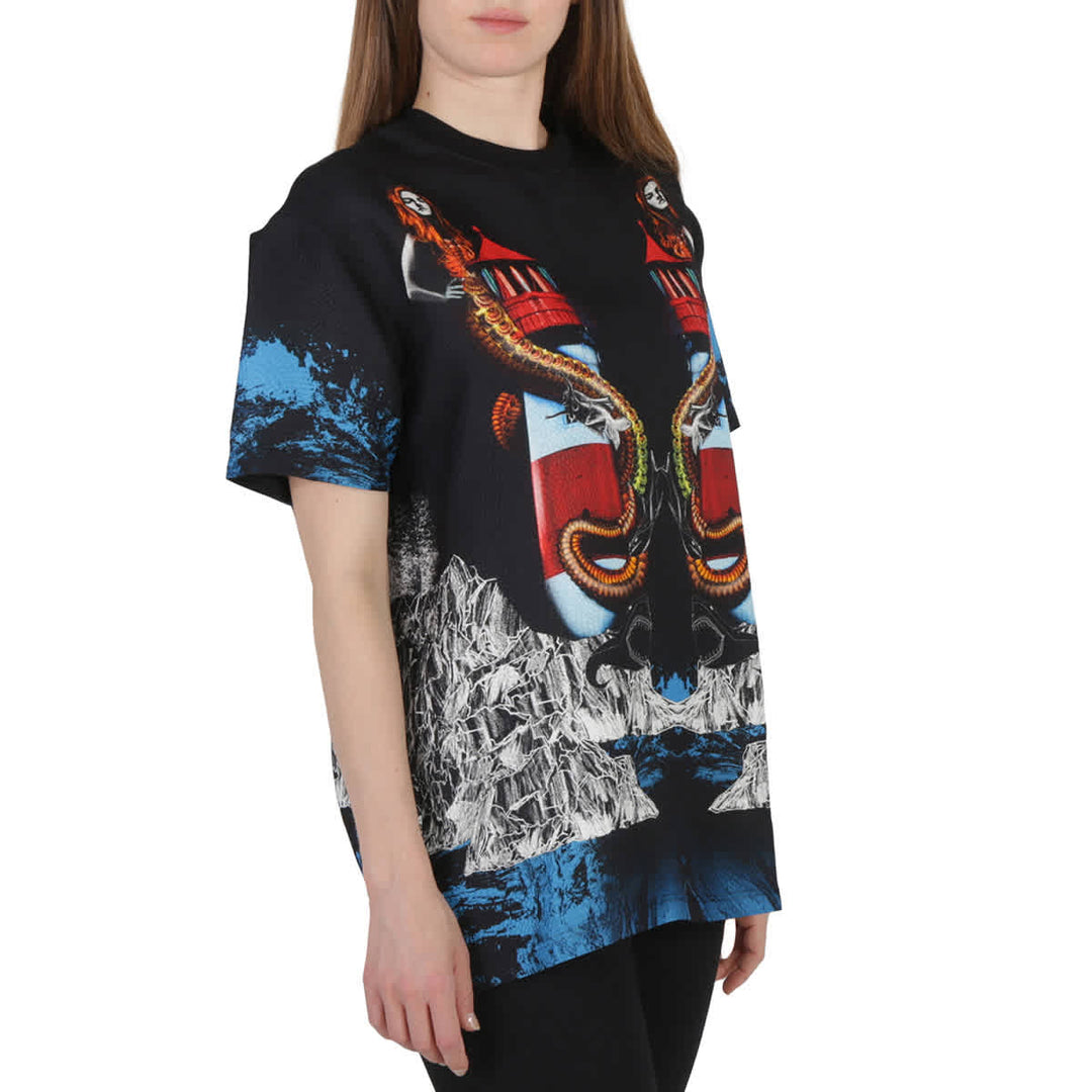 𝐁𝐔𝐑𝐁𝐄𝐑𝐑𝐘 ☑️              Camiseta con estampado gráfico de faro de sirena
