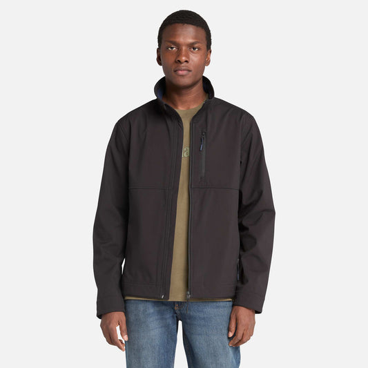 𝐓𝐈𝐌𝐁𝐄𝐑𝐋𝐀𝐍𝐃        Chaqueta softshell cortavientos con cremallera completa Mt. Waumbek para hombre                         TIM33