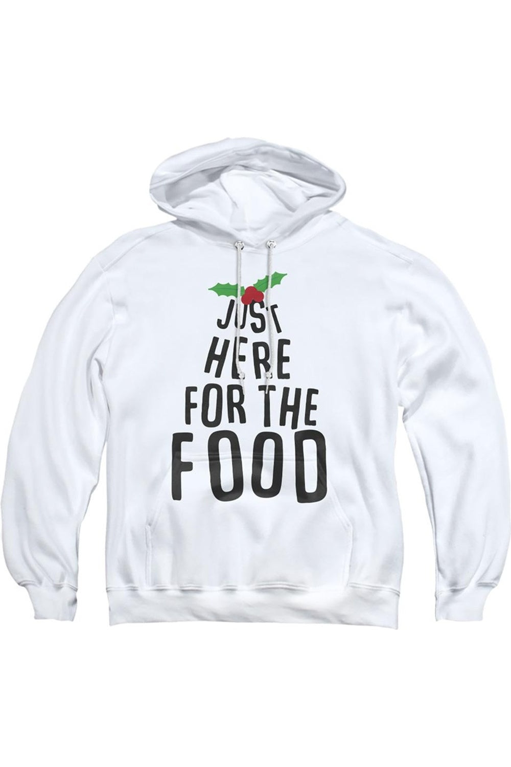𝗚𝗜𝗟𝗗𝗔𝗡                     Sudadera unisex para adultos "Solo aquí por la comida navideña"        NAV21