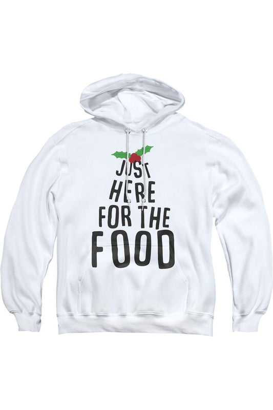𝗚𝗜𝗟𝗗𝗔𝗡                     Sudadera unisex para adultos "Solo aquí por la comida navideña"        NAV21