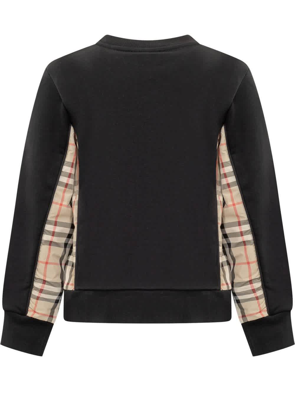 𝐁𝐔𝐑𝐁𝐄𝐑𝐑𝐘 ☑️             Sudadera infantil con panel de cuadros vintage