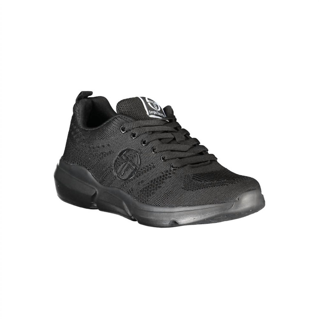 𝐒𝐄𝐑𝐆𝐈𝐎 𝐓𝐀𝐂𝐂𝐇𝐈𝐍𝐈 Zapatillas elegantes con cordones para hombre con detalles en contraste en negro                             TAC18