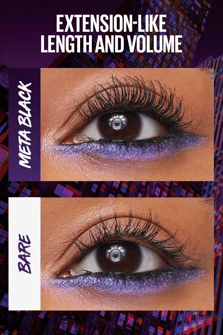 𝐌𝐀𝐘𝐁𝐄𝐋𝐋𝐈𝐍𝐄 Máscara de pestañas lavable Surreal Extensions para ojos
Alarga la vida de tus pestañas. 36 % más de longitud. Impacto surrealista.                          May16