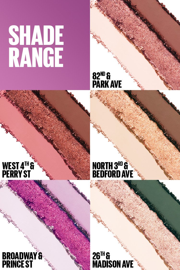 𝐌𝐀𝐘𝐁𝐄𝐋𝐋𝐈𝐍𝐄                     Paleta de sombras de ojos Shadow Blocks™ Maquillaje                    May21