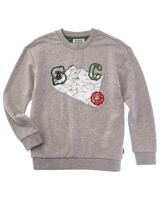 𝐒𝐂𝐎𝐓𝐂𝐇 & 𝐒𝐎𝐃𝐀                         Sudadera con ilustraciones de corte relajado
MSM90