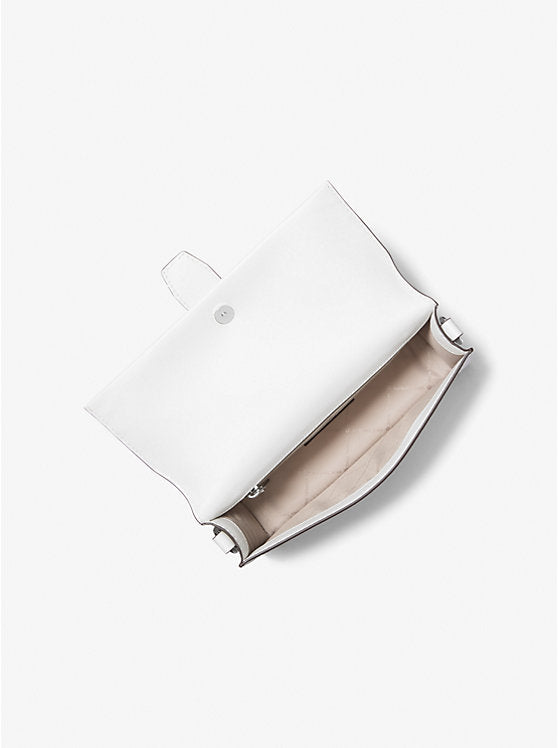 𝐌𝐈𝐂𝐇𝐀𝐄𝐋 𝐊𝐎𝐑𝐒     Bolso de hombro convertible Greenwich mediano de piel saffiano       MK0078