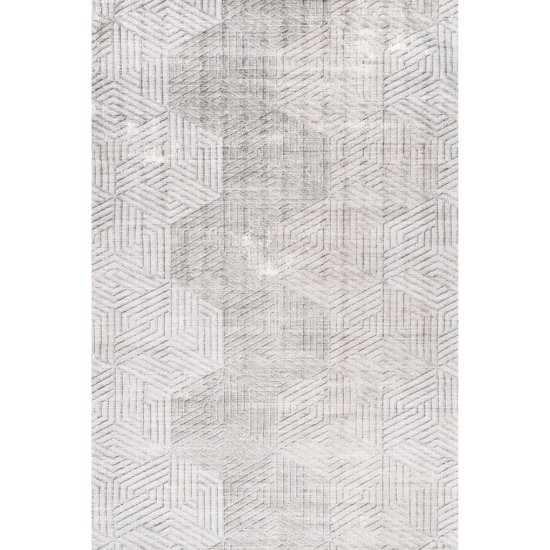 𝐍𝐔𝐋𝐎𝐎𝐌                               Alfombra hexagonal moderna lavable a máquina Adeline   NU039