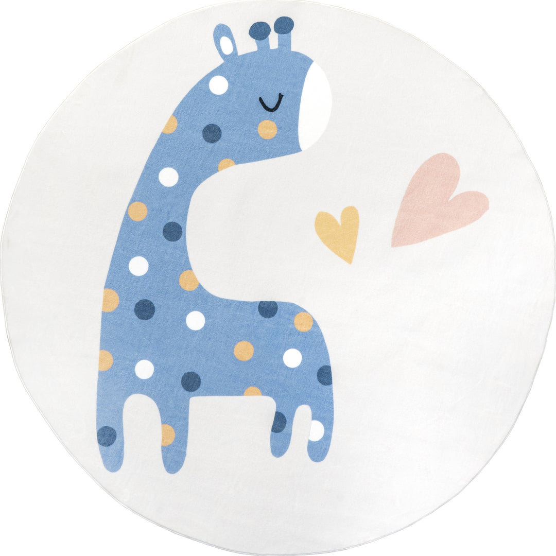 𝐍𝐔𝐋𝐎𝐎𝐌           Alfombra infantil lavable a máquina Ariella Giraffe NU04