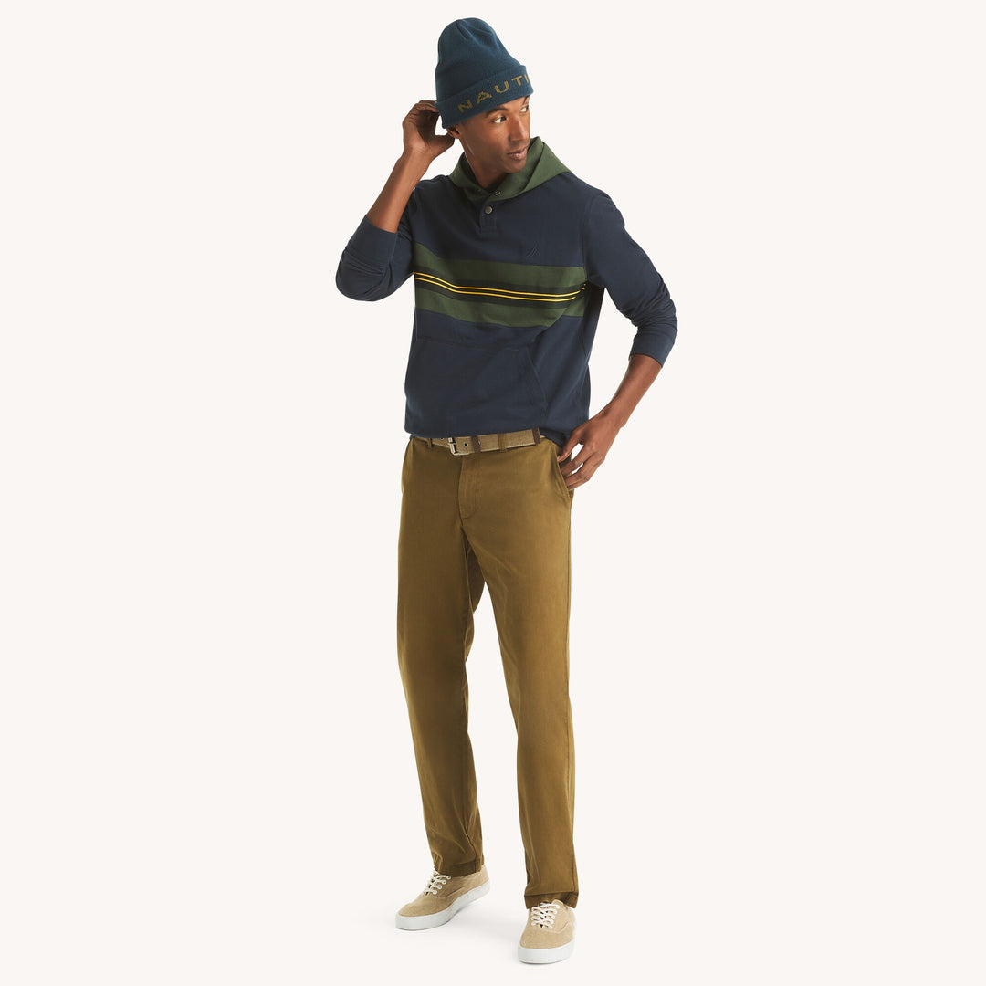 𝐍𝐀𝐔𝐓𝐈𝐂𝐀                               Sudadera con capucha de polar con botones a presión para hombre
MSM29