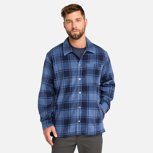 𝐓𝐈𝐌𝐁𝐄𝐑𝐋𝐀𝐍𝐃            Camisa polar gruesa a cuadros Pro Gritman para hombre                          TIM39