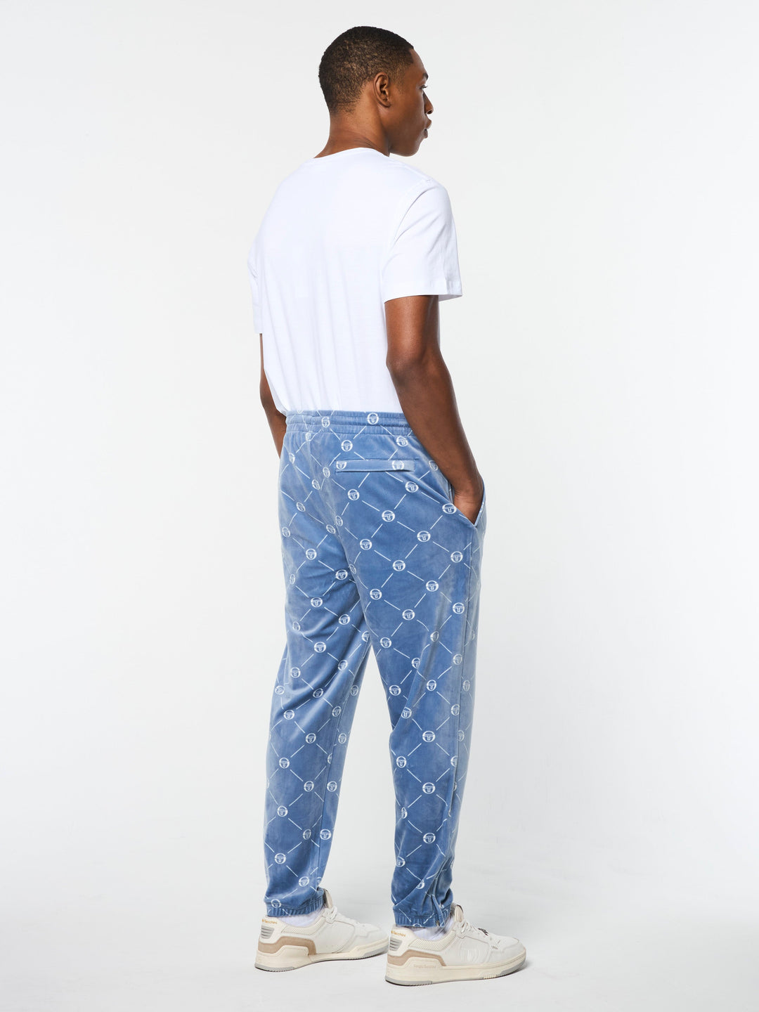 𝐒𝐄𝐑𝐆𝐈𝐎 𝐓𝐀𝐂𝐂𝐇𝐈𝐍𝐈 Pantalón deportivo de terciopelo Cosimo            TAC48