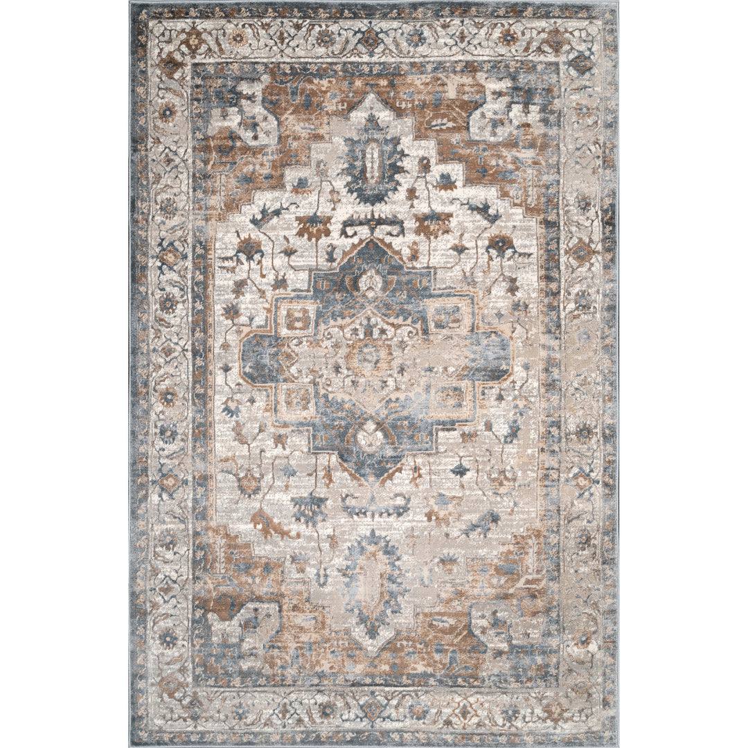 𝐍𝐔𝐋𝐎𝐎𝐌           Alfombra persa vintage con medallón
NU026