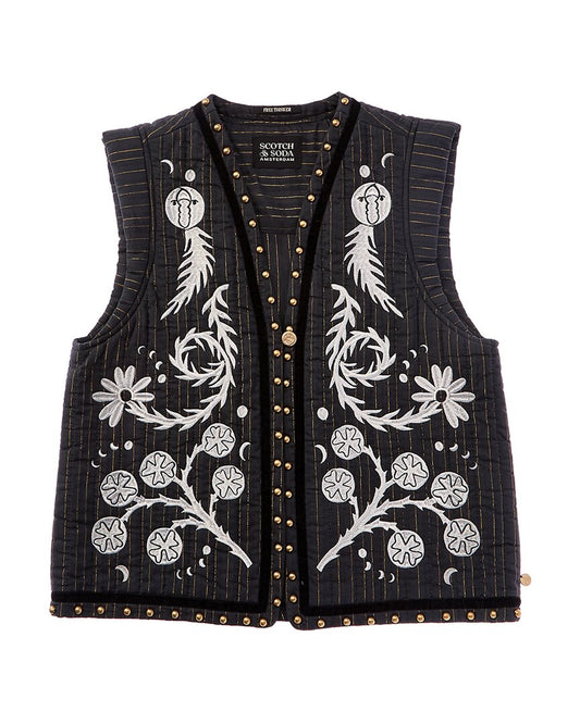 𝐒𝐂𝐎𝐓𝐂𝐇 & 𝐒𝐎𝐃𝐀                    chaleco bordado místico
MSM94