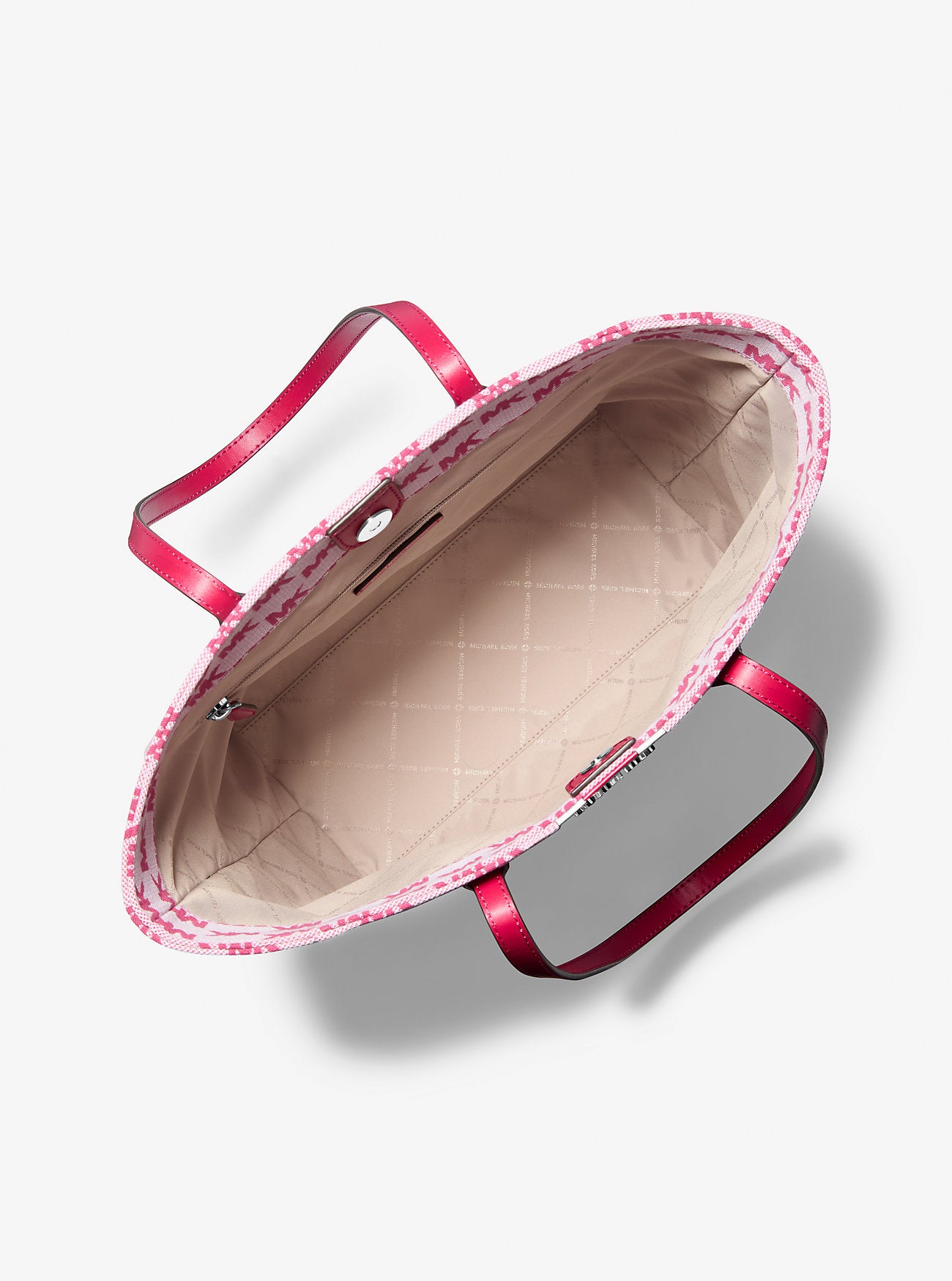 𝐌𝐈𝐂𝐇𝐀𝐄𝐋 𝐊𝐎𝐑𝐒                Bolso tote Vincent grande con logotipo en jacquard y tarjetero                                  MK0033