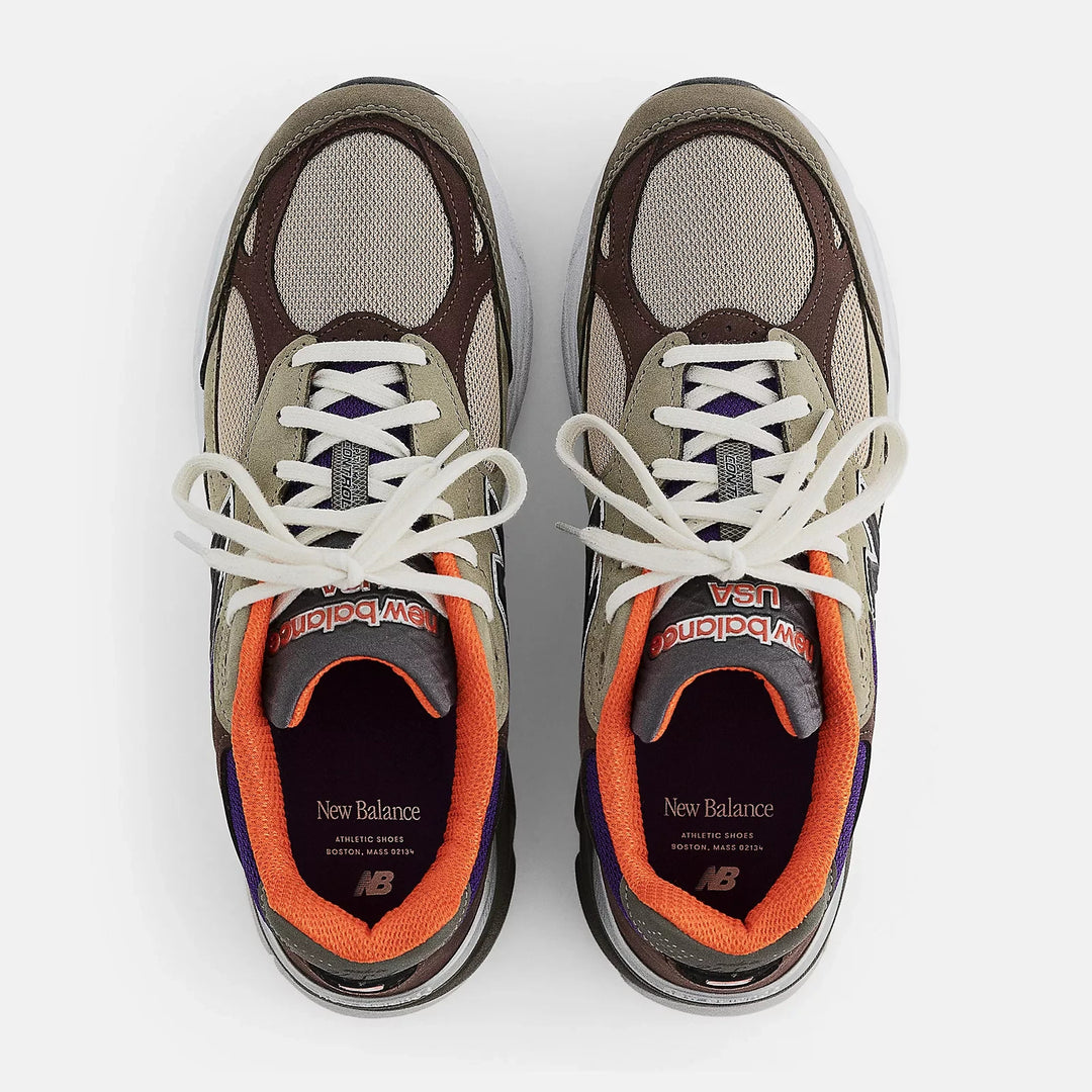 𝐍𝐄𝐖 𝐁𝐀𝐋𝐀𝐍𝐂𝐄      Zapatillas deportivas 990V3 M990BT3 para hombre, color azul tostado, fabricadas en EE. UU.