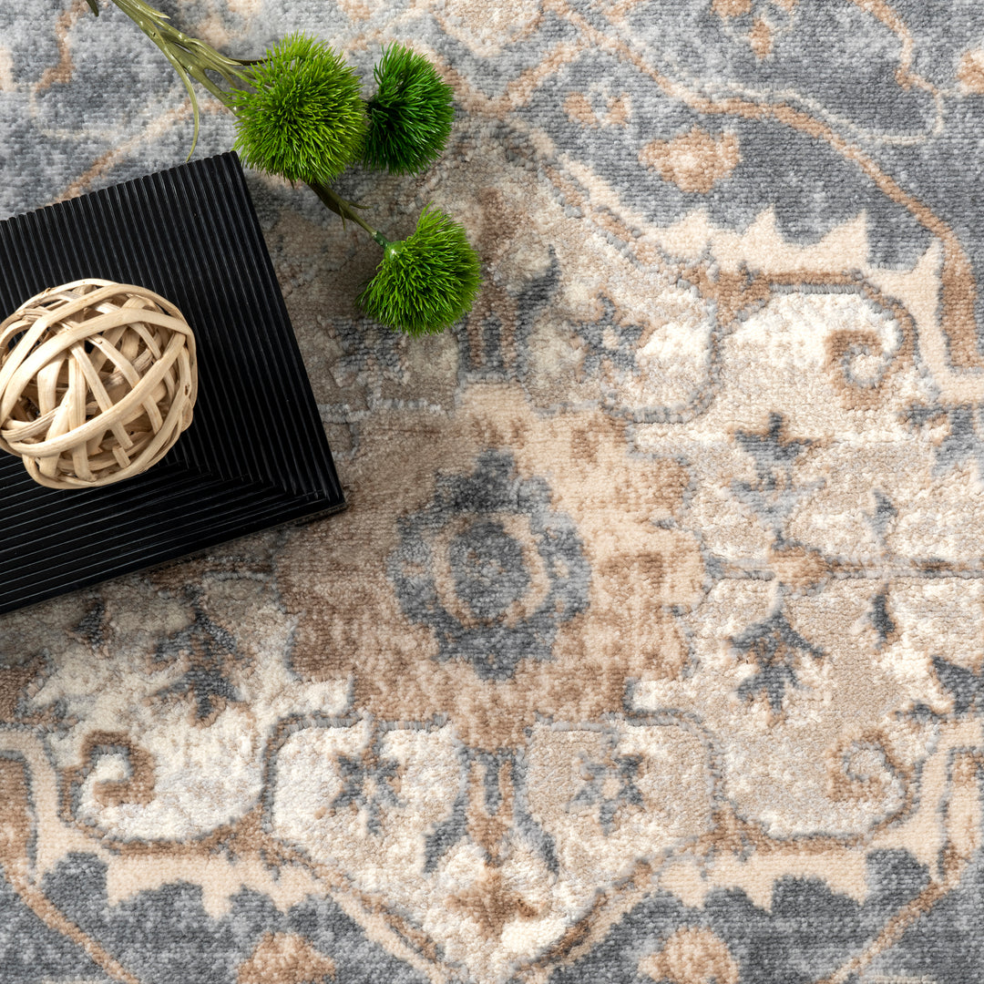 𝐍𝐔𝐋𝐎𝐎𝐌           Alfombra persa vintage con medallón
NU026