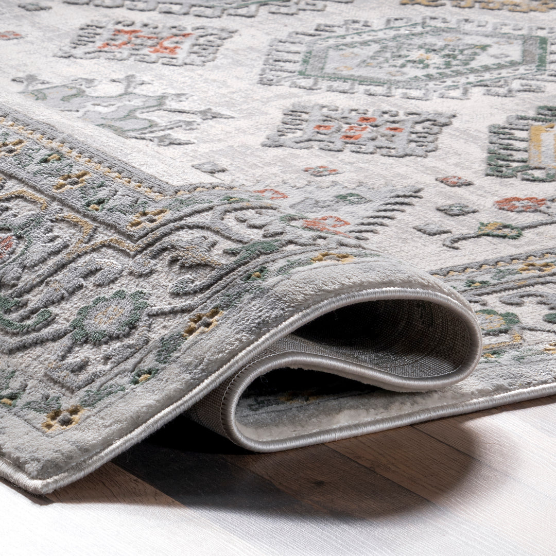 𝐍𝐔𝐋𝐎𝐎𝐌           Alfombra tradicional con borde Malinda        NU018