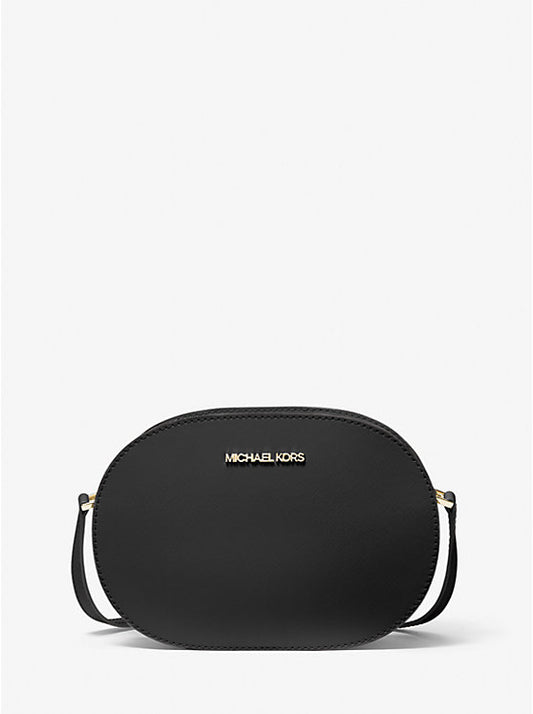 𝐌𝐈𝐂𝐇𝐀𝐄𝐋 𝐊𝐎𝐑𝐒     Bolso bandolera mediano Jet Set Travel de piel saffiano                MK0076