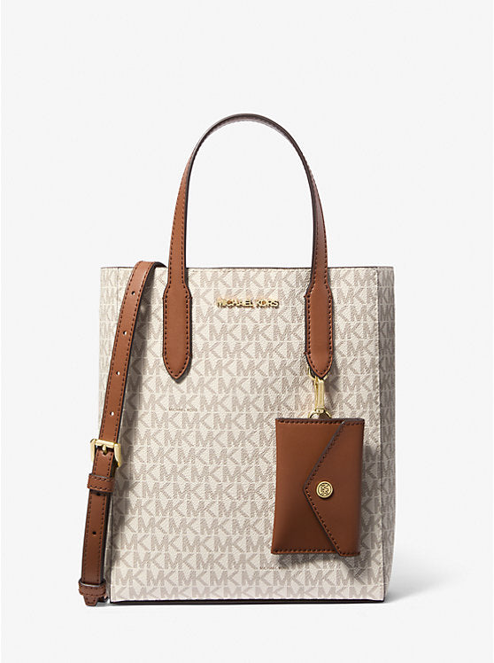 𝐌𝐈𝐂𝐇𝐀𝐄𝐋 𝐊𝐎𝐑𝐒                   Bolso tote convertible pequeño Vincent con logo de la firma y tarjetero                                      MK0030.