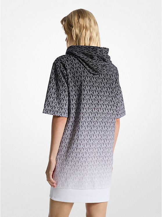 𝐌𝐈𝐂𝐇𝐀𝐄𝐋 𝐊𝐎𝐑𝐒                         Vestido con capucha de algodón de rizo y logo de la firma Ombré                         MK0012