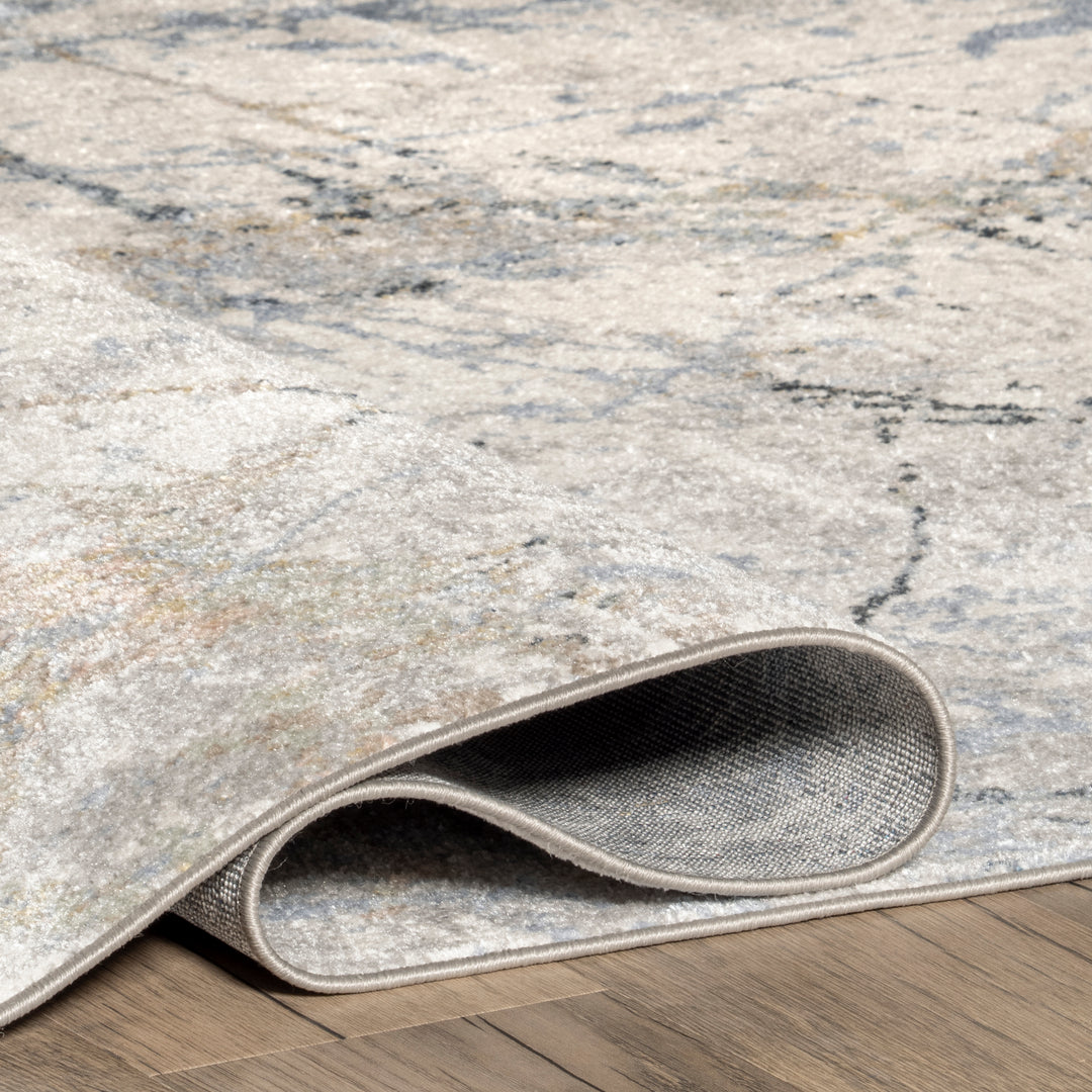 𝐍𝐔𝐋𝐎𝐎𝐌                          Alfombra lavable a máquina con diseño abstracto de salpicaduras de Luca Spinclean               NU048