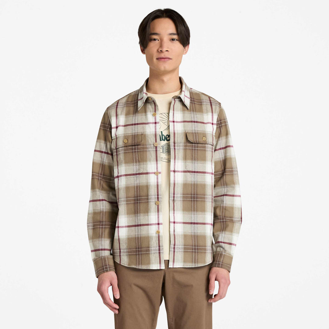 𝐓𝐈𝐌𝐁𝐄𝐑𝐋𝐀𝐍𝐃  Sobrecamisa a cuadros para hombre                          TIM19