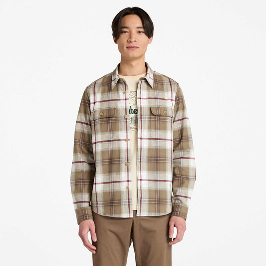 𝐓𝐈𝐌𝐁𝐄𝐑𝐋𝐀𝐍𝐃  Sobrecamisa a cuadros para hombre                          TIM19