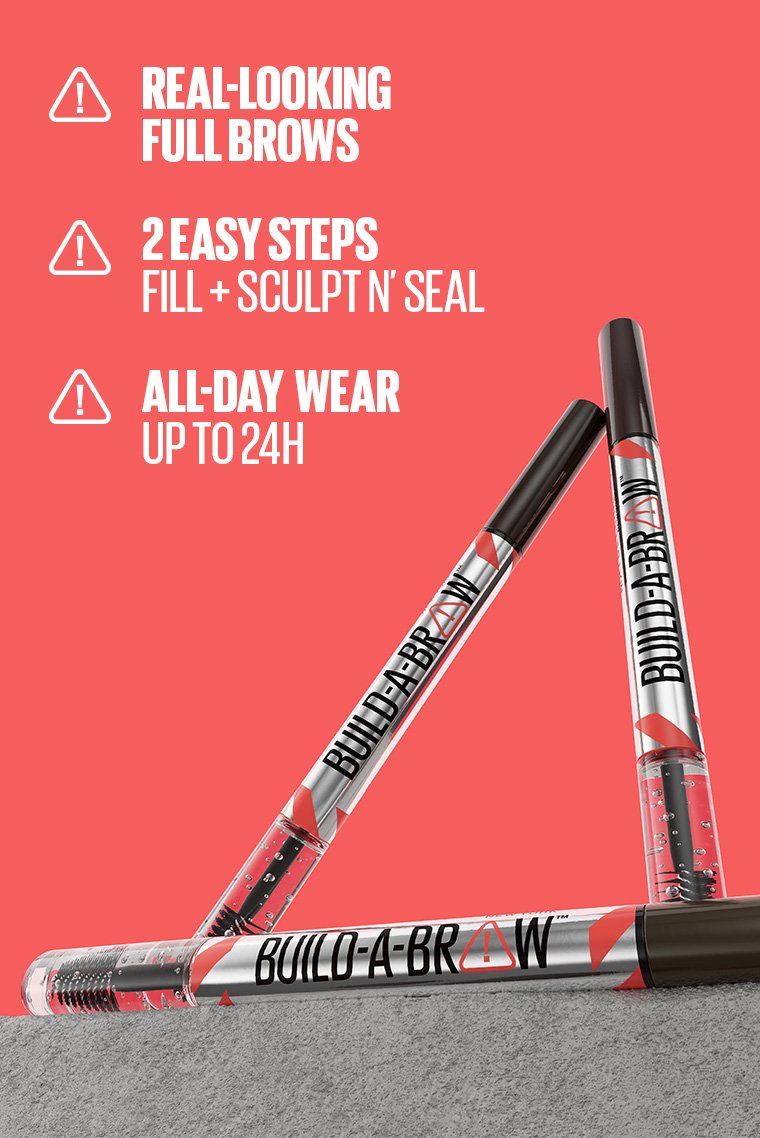 𝐌𝐀𝐘𝐁𝐄𝐋𝐋𝐈𝐍𝐄                               Lápiz para cejas y gel sellador 2 en 1 Build-A-Brow
Build- A- Brow se aplica en 2 sencillos pasos.                   May14