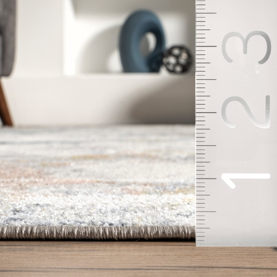 𝐍𝐔𝐋𝐎𝐎𝐌                          Alfombra lavable a máquina con diseño abstracto de salpicaduras de Luca Spinclean               NU048