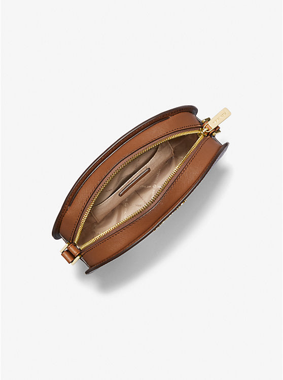 𝐌𝐈𝐂𝐇𝐀𝐄𝐋 𝐊𝐎𝐑𝐒     Bolso bandolera mediano Jet Set Travel de piel saffiano                MK0076