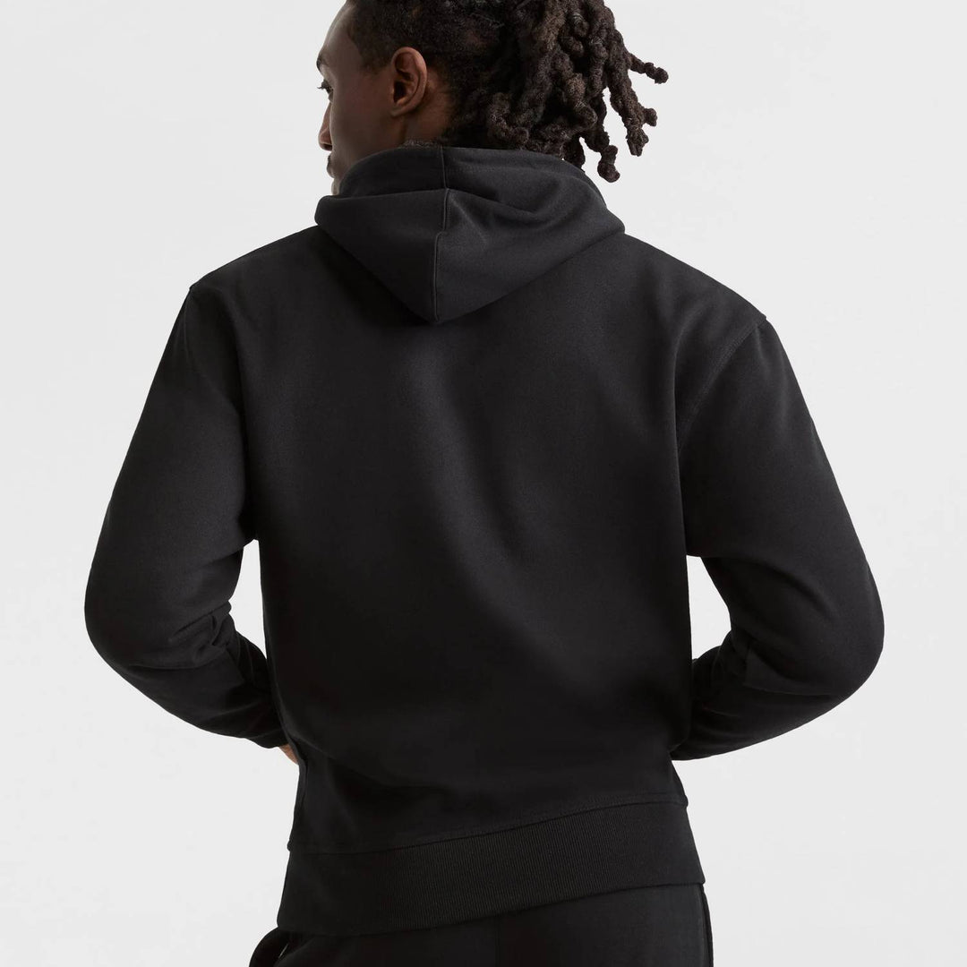 𝐂𝐇𝐀𝐌𝐏𝐈𝐎𝐍                          Sudadera con capucha de polar Powerblend para hombre con logotipo C en negro
MSM27