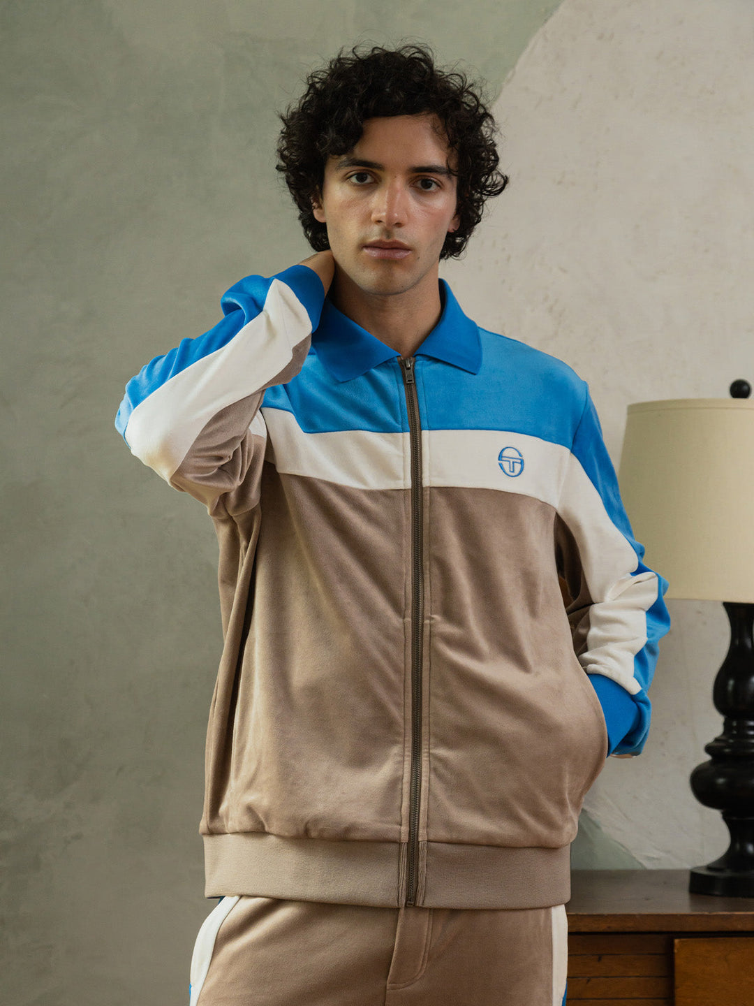 𝐒𝐄𝐑𝐆𝐈𝐎 𝐓𝐀𝐂𝐂𝐇𝐈𝐍𝐈 Chaqueta deportiva de terciopelo Lazaro         TAC22