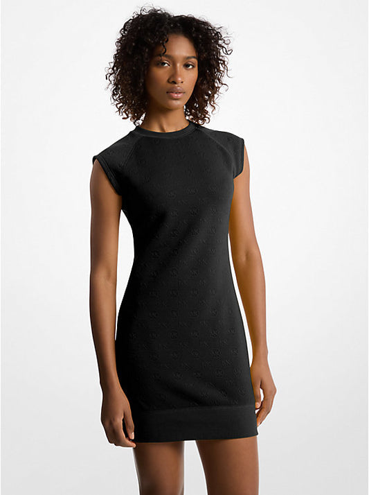 𝐌𝐈𝐂𝐇𝐀𝐄𝐋 𝐊𝐎𝐑𝐒  Vestido tipo suéter con manga raglán, logo jacquard              MK0059