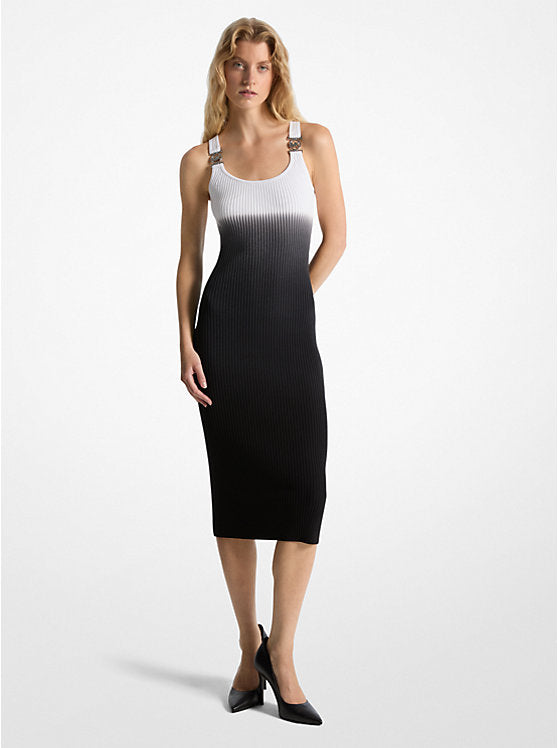 𝐌𝐈𝐂𝐇𝐀𝐄𝐋 𝐊𝐎𝐑𝐒                  Vestido de viscosa elástica acanalada ombré                     MK005