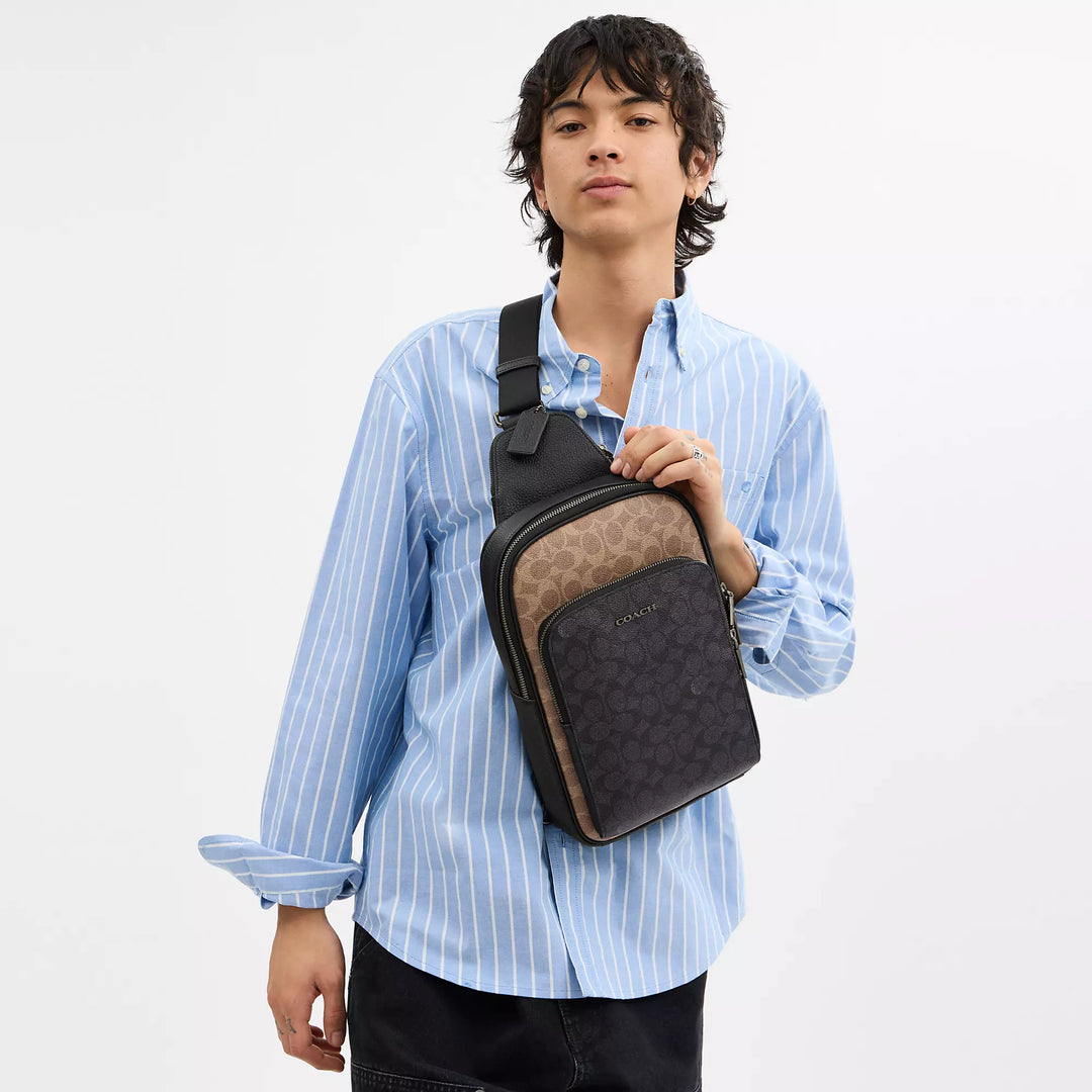 𝐂𝐎𝐀𝐂𝐇                Paquete de Ethan en lienzo de firma bloqueada           CO0020