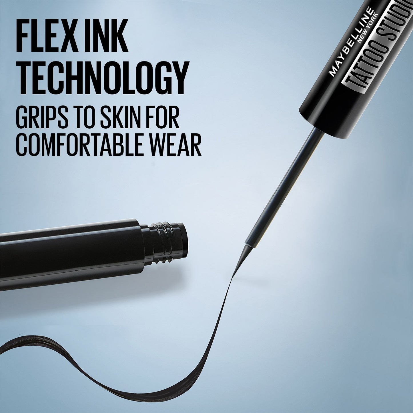 𝐌𝐀𝐘𝐁𝐄𝐋𝐋𝐈𝐍𝐄                         
Tecnología de tinta flexible para un delineador de ojos con duración de hasta 24 horas                                     May5