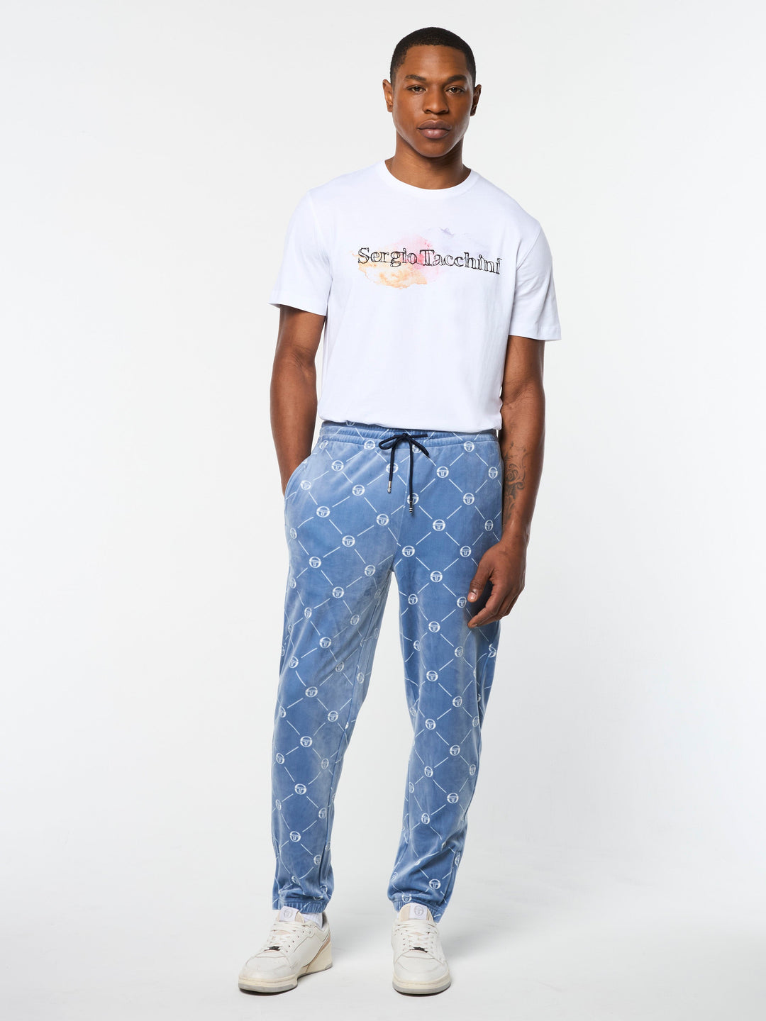 𝐒𝐄𝐑𝐆𝐈𝐎 𝐓𝐀𝐂𝐂𝐇𝐈𝐍𝐈 Pantalón deportivo de terciopelo Cosimo            TAC48