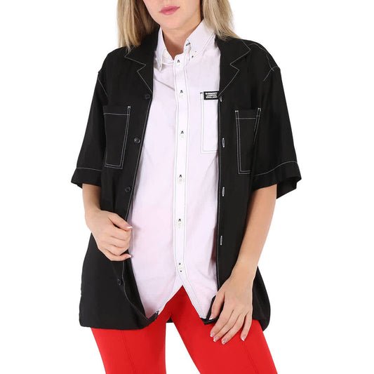 𝐁𝐔𝐑𝐁𝐄𝐑𝐑𝐘 ☑️             Camisa doble oversize para mujer