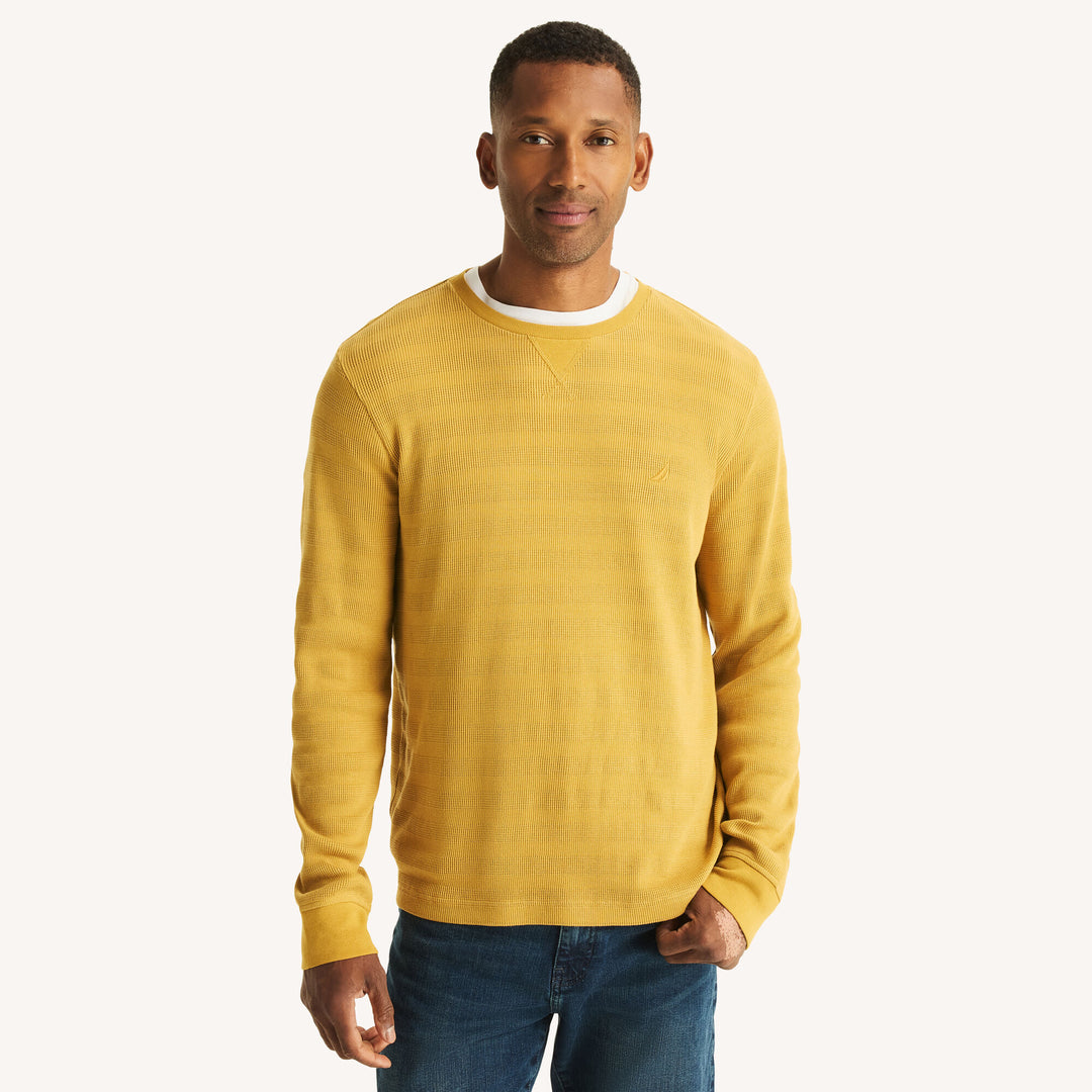 𝐍𝐀𝐔𝐓𝐈𝐂𝐀                         Sudadera de cuello redondo de punto gofre para hombre
MSM28