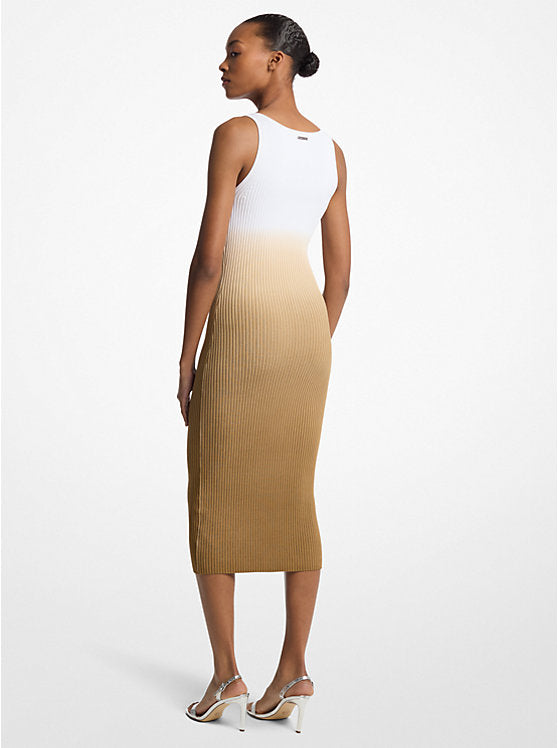 𝐌𝐈𝐂𝐇𝐀𝐄𝐋 𝐊𝐎𝐑𝐒                  Vestido de viscosa elástica acanalada ombré                     MK005