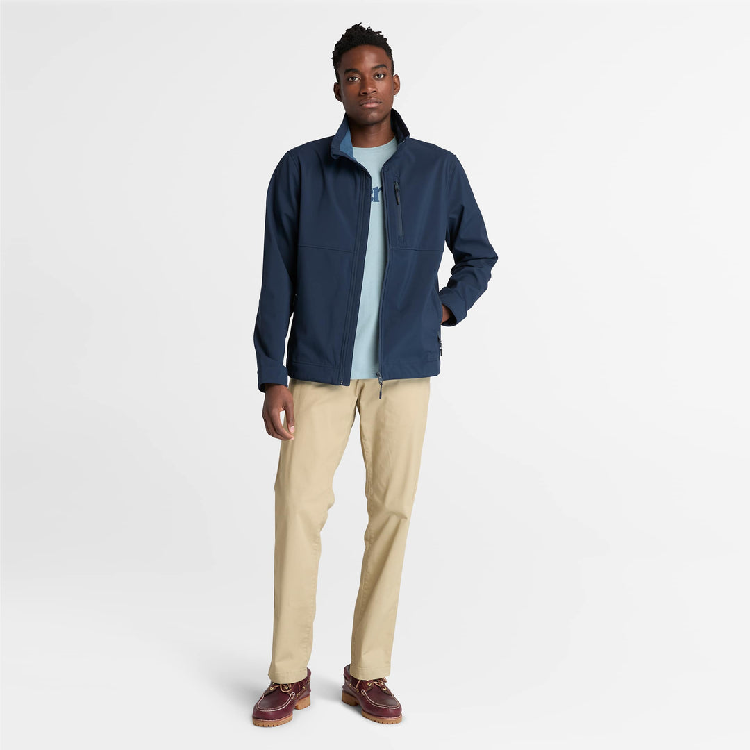 𝐓𝐈𝐌𝐁𝐄𝐑𝐋𝐀𝐍𝐃        Chaqueta softshell cortavientos con cremallera completa Mt. Waumbek para hombre                         TIM33